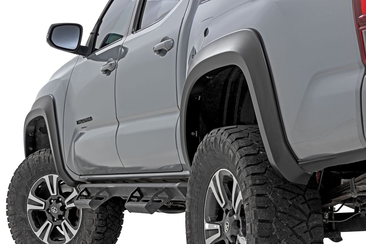 Toyota Tacoma Fender Flares - Rough Country - Sport Style - Quicksand - '16-'23